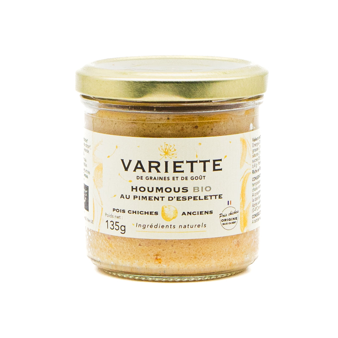 Variette: Organic Hummus au Piment d'Espelette 135g